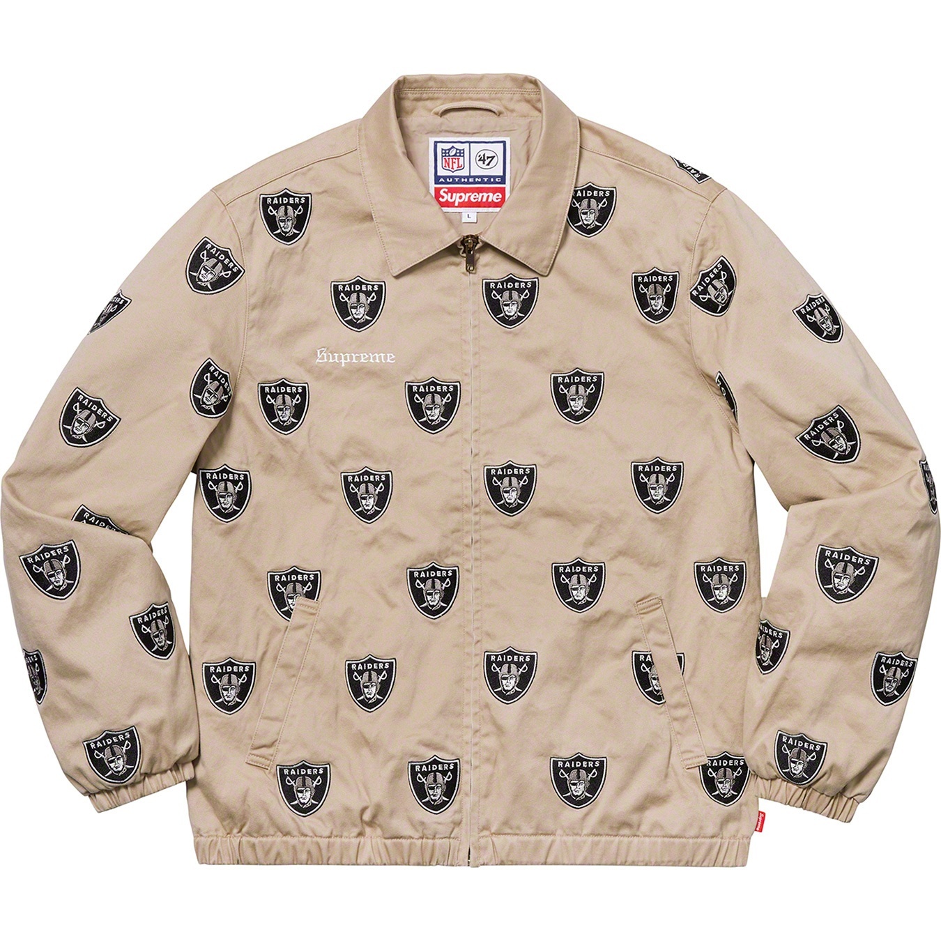 Supreme®/NFL/Raiders/'47 Embroidered Harrington Jacket view 8